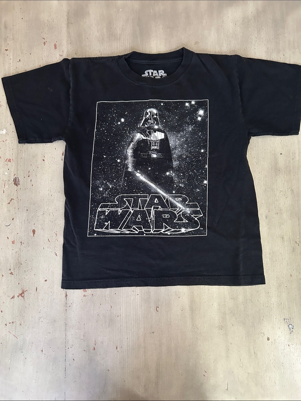 Y2K star Wars Kids Darth Vader black  Poster Tee